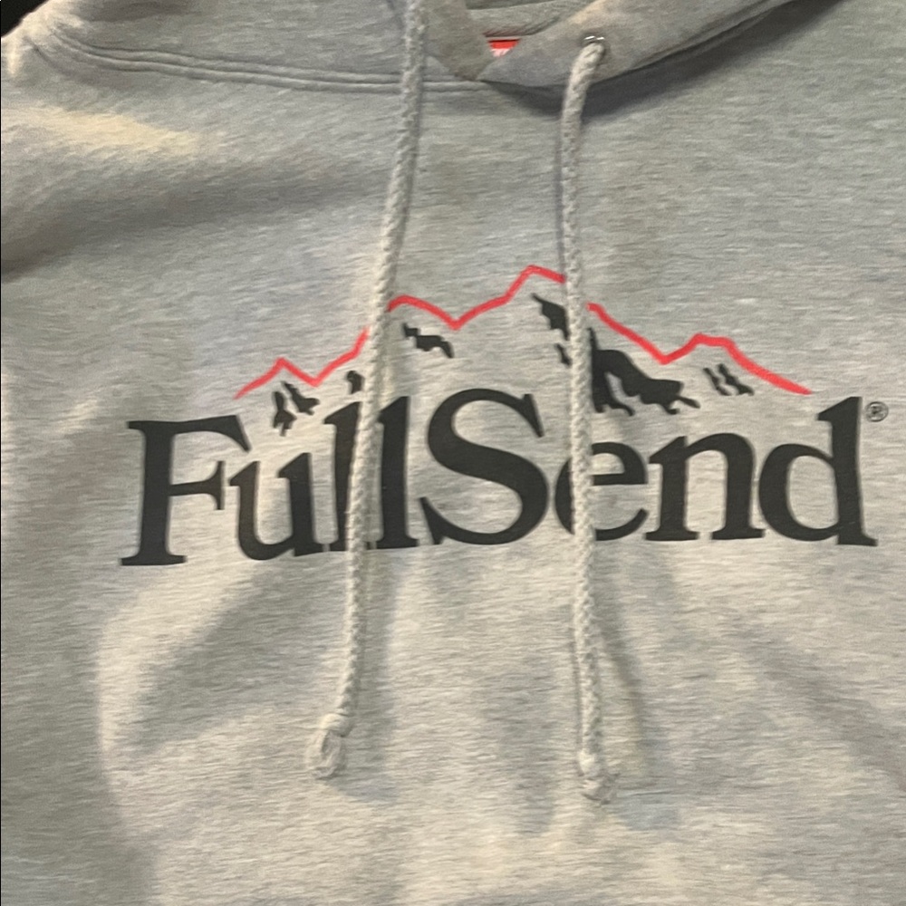 FullSend Gray Hoodie size large worn twice